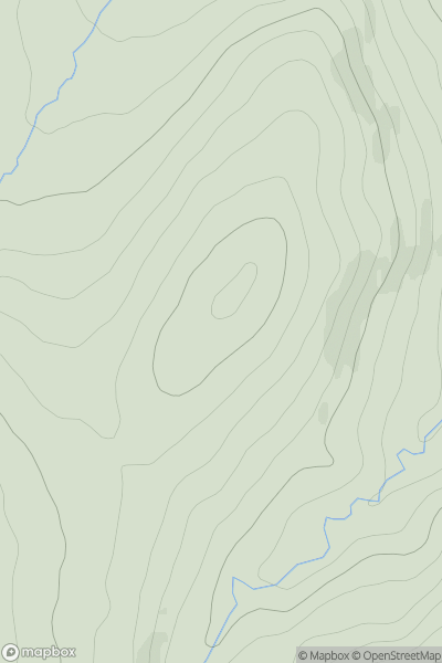 Thumbnail image for Carn Dearg [Glen Albyn and the Monadh Liath] [NH875175] showing contour plot for surrounding peak